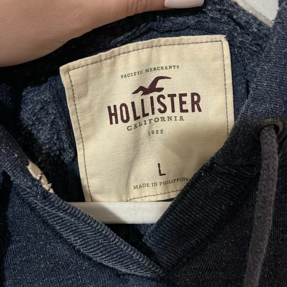 Hollister Gray Hoodie Large GUC - Picture 2 of 7